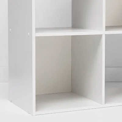 11" 6 Cube Organizer Shelf White - Room Essentials