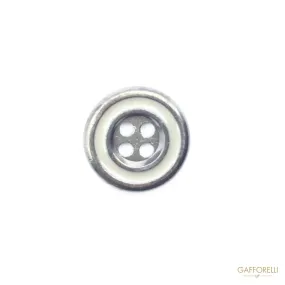 4 Holes Buttons with Enamel All Colors - 4966 Gafforelli Srl