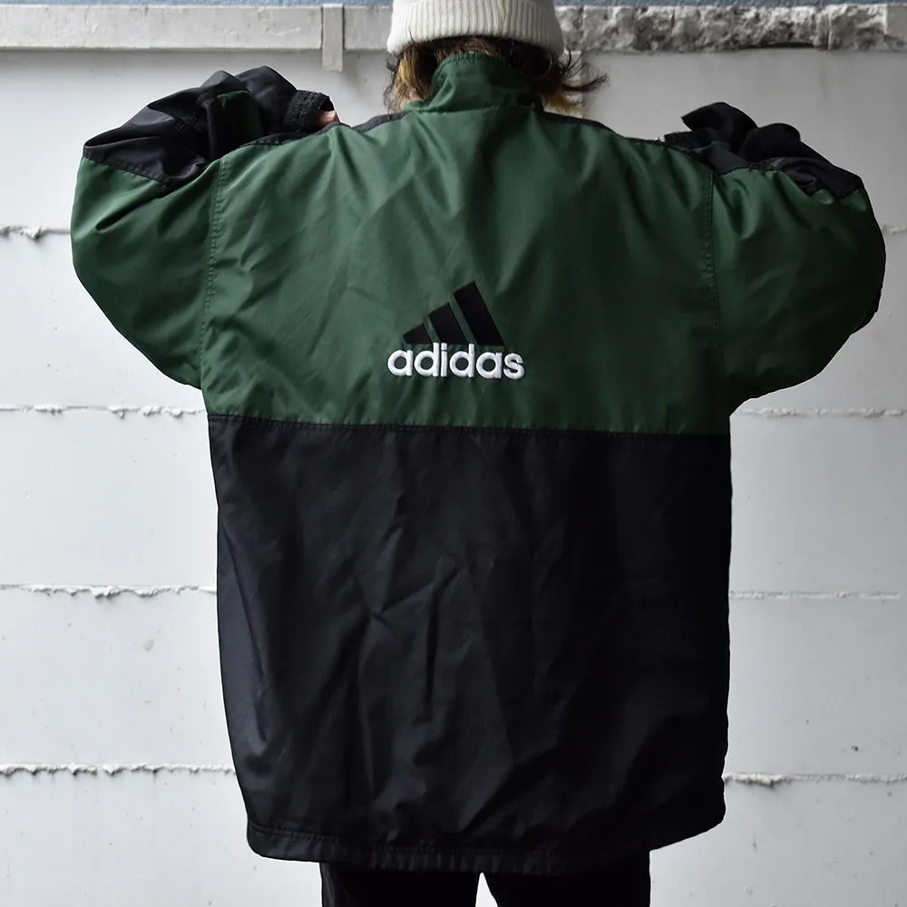 90's adidas ハーフジップ ナイロンジャケット メッシュライナー 231111