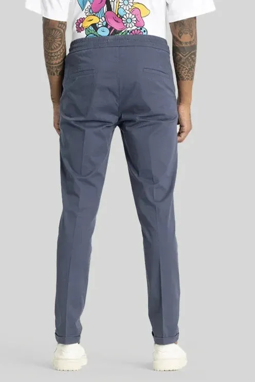 Angelo Grey Plain Slim Fit Chinos