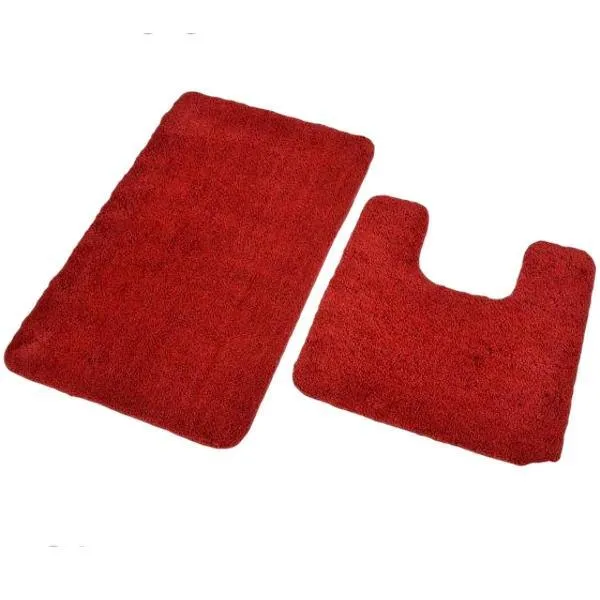 Antron Luxury Non-Slip Bath Mat - Burgundy