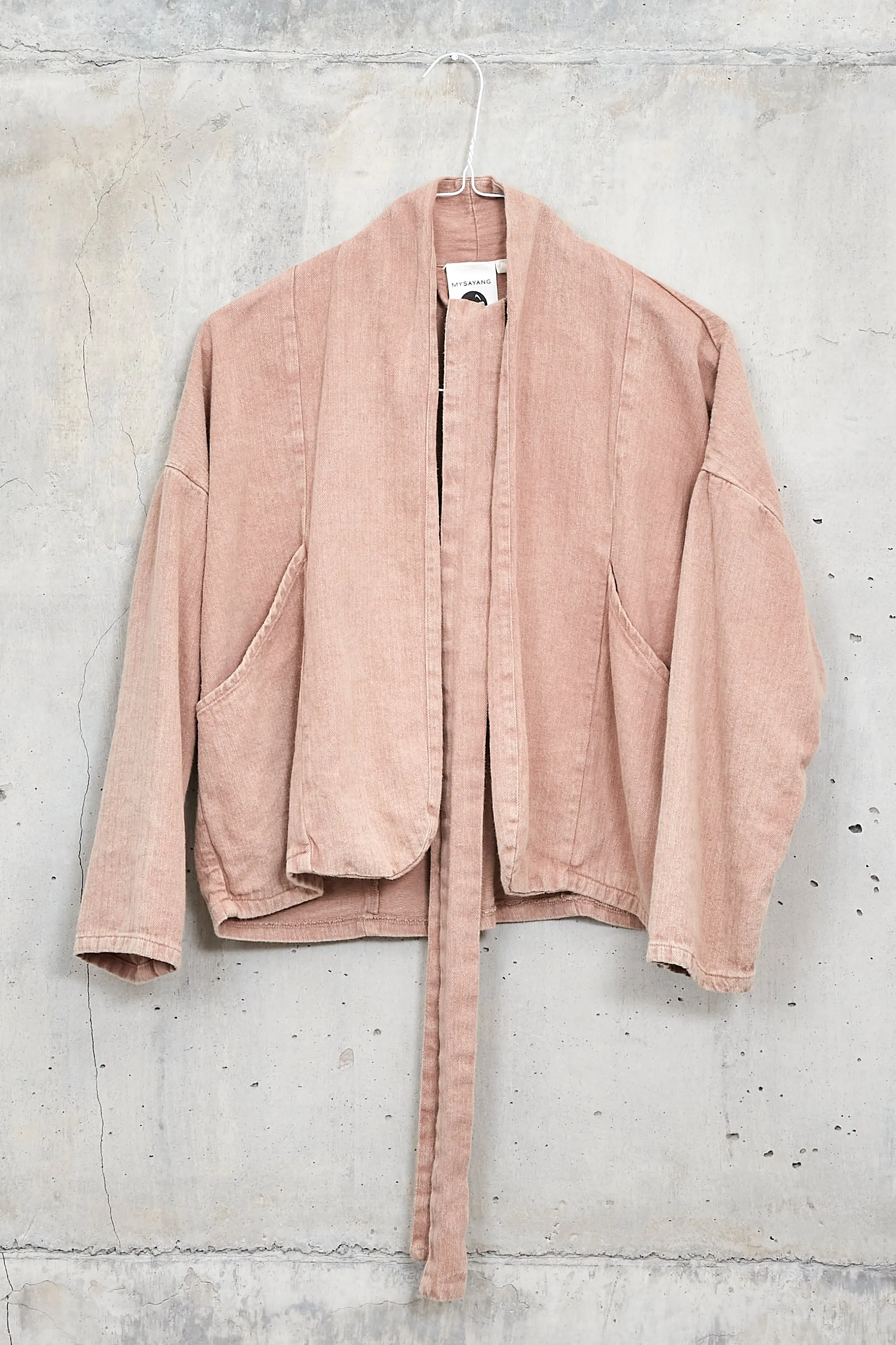 API [flow] - handmade 100% herringbone kimono jacket