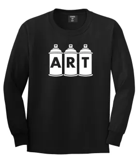 Art graf graffiti spray can paint artist Long Sleeve T-Shirt