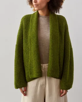 Atelier Delphine Kimono Waffle Jacket, Moss