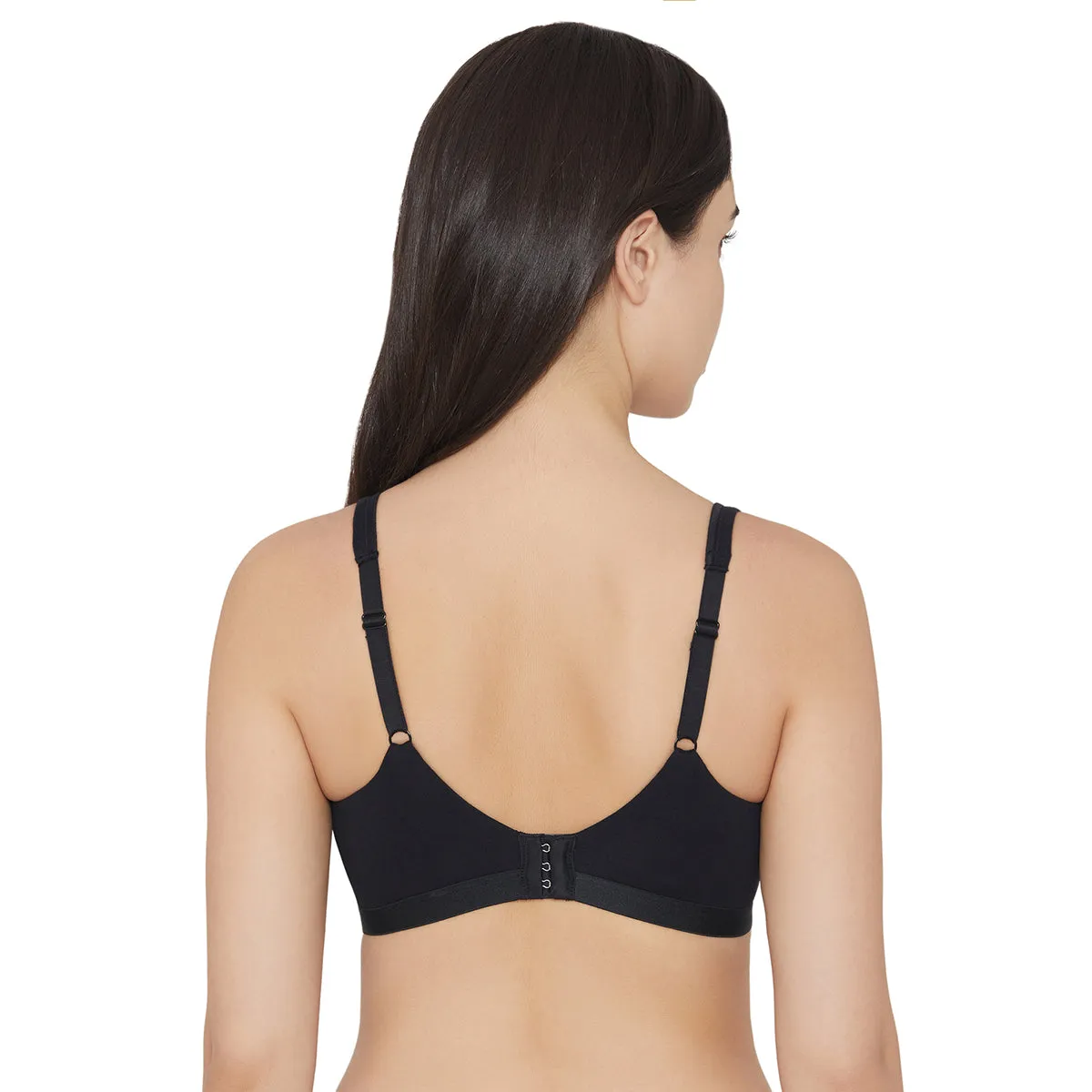 BASICS Essentials2.0 Non-Padded Non-Wired Full Cup Everyday Wear T-shirt Bra - Black