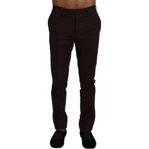 BENCIVENGA Elegant Brown Cotton Blend Trousers