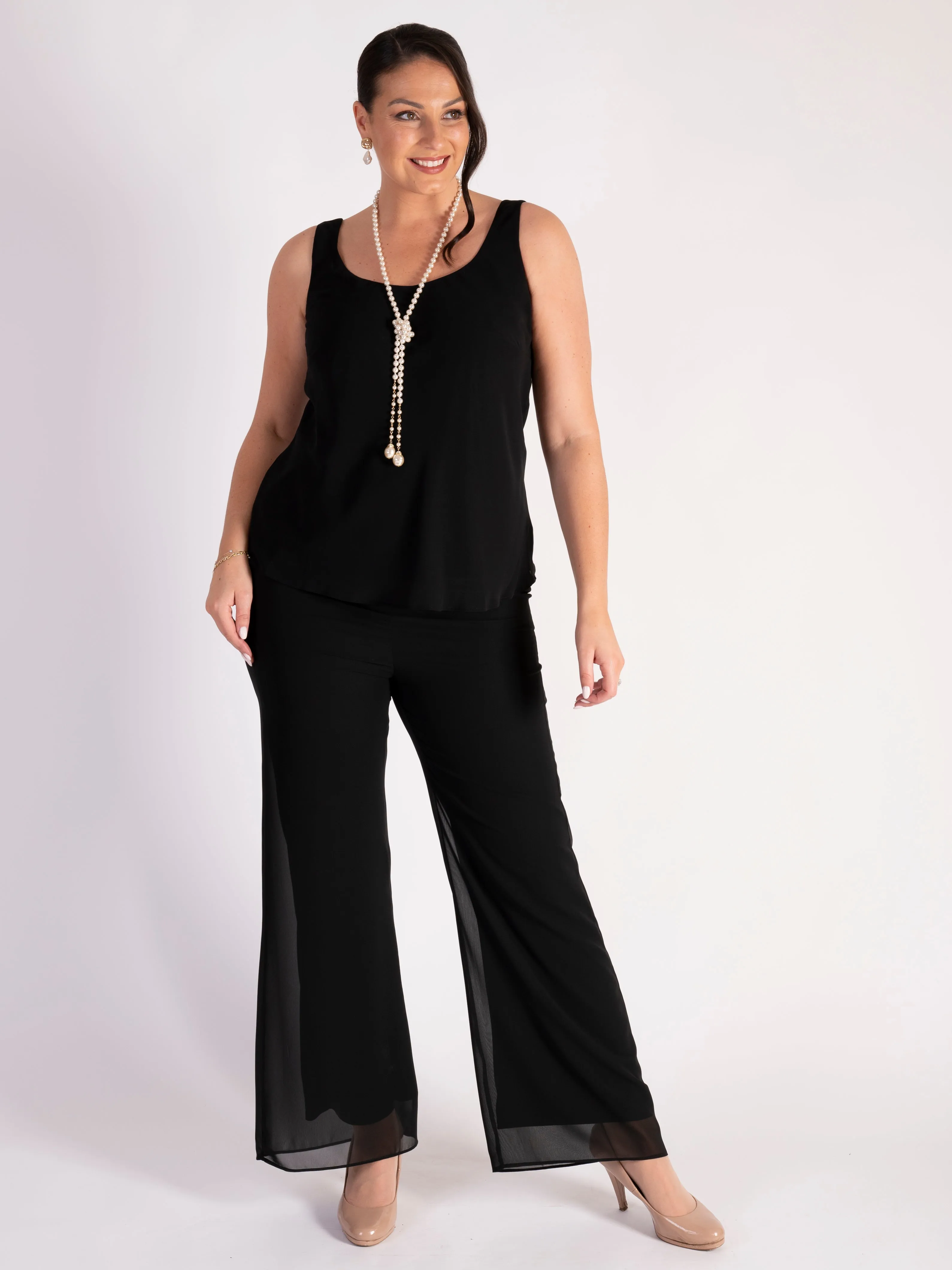 Black Chiffon Camisole