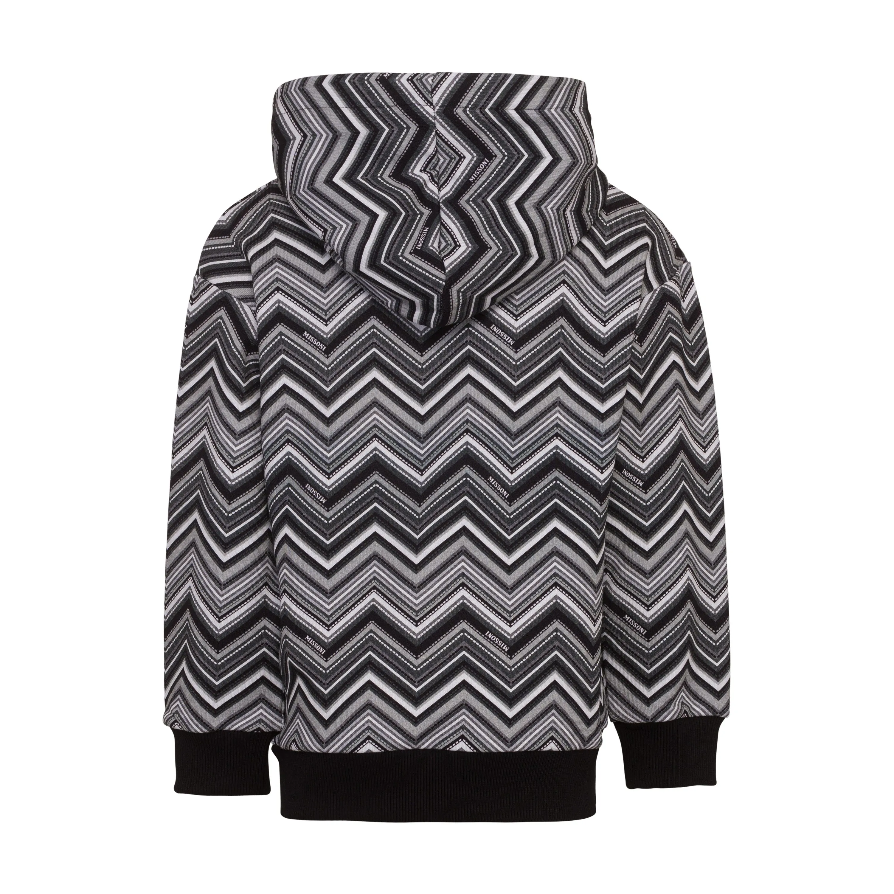 Black White Chevron Hoodie