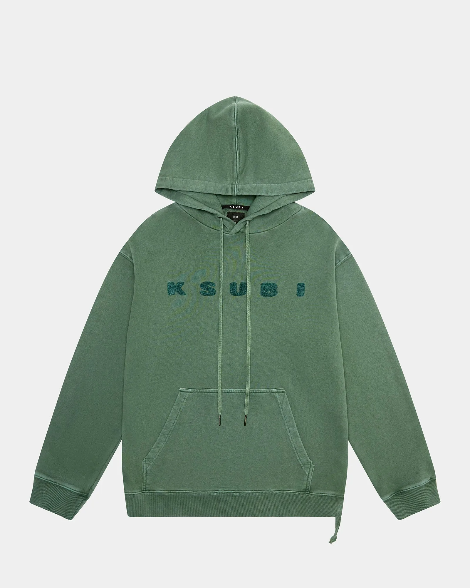 Blocked Biggie Hoodie (Emerald) - KMSP24FL009030