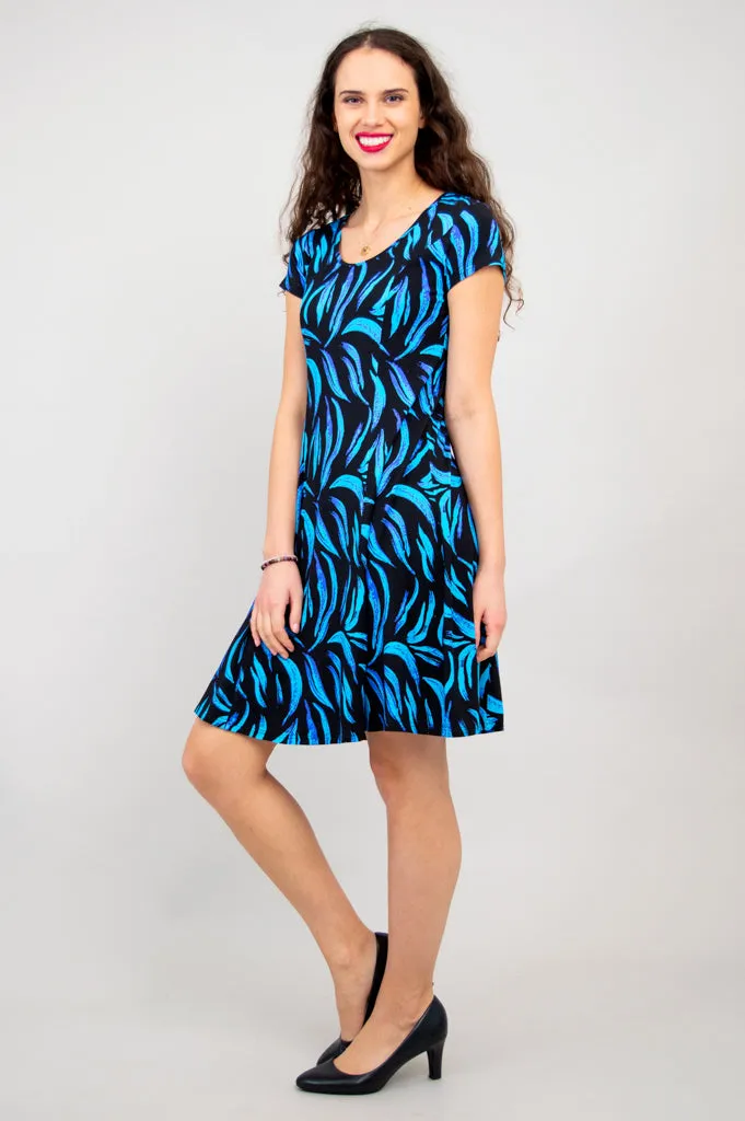 Callie Cap Sleeve Dress, Cubana, Bamboo