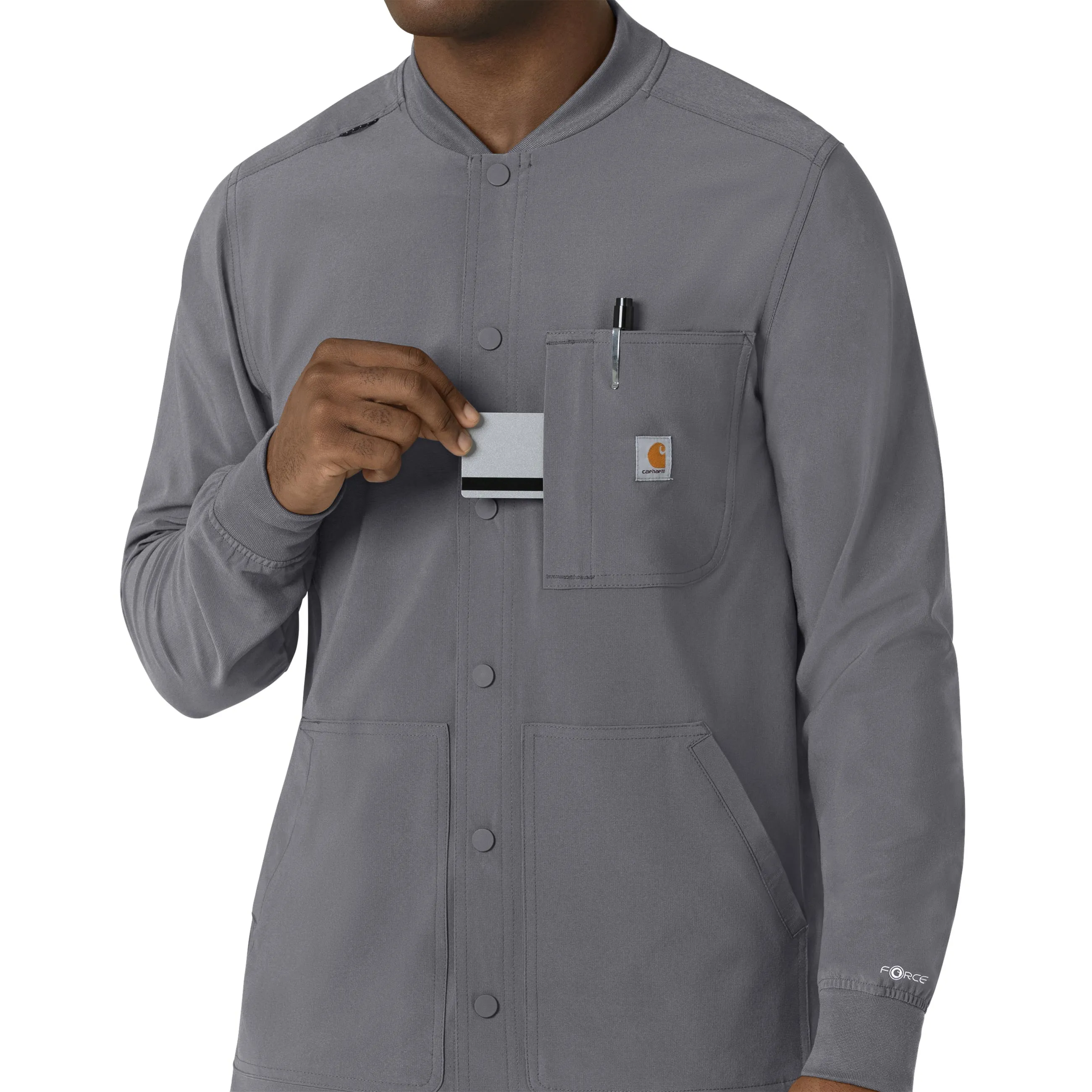 Carhartt Force Cross-Flex Men's Shirt Scrub Jacket C86210