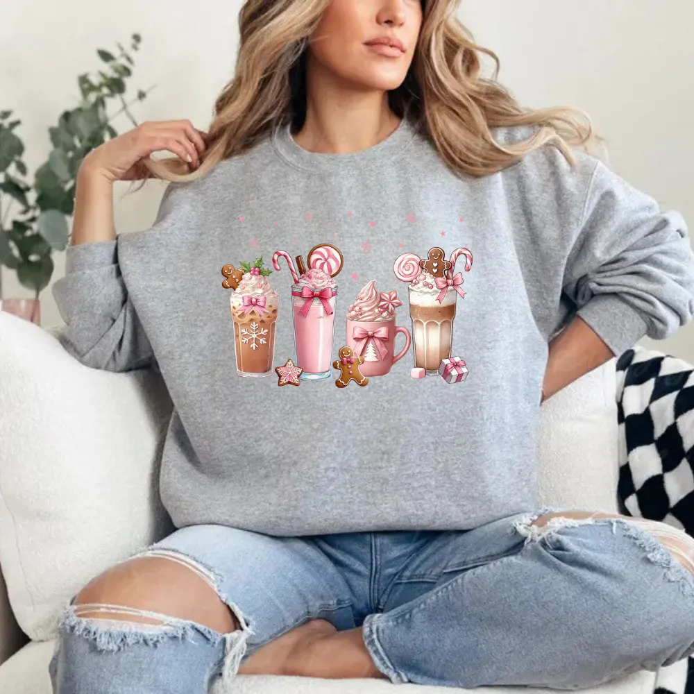 Christmas Coffee Pink Coquette Bow Shirt Bundle