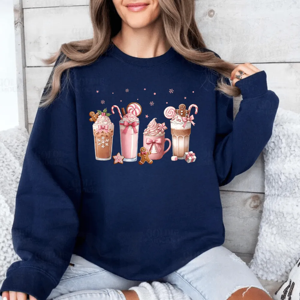 Christmas Coffee Pink Coquette Bow Shirt Bundle