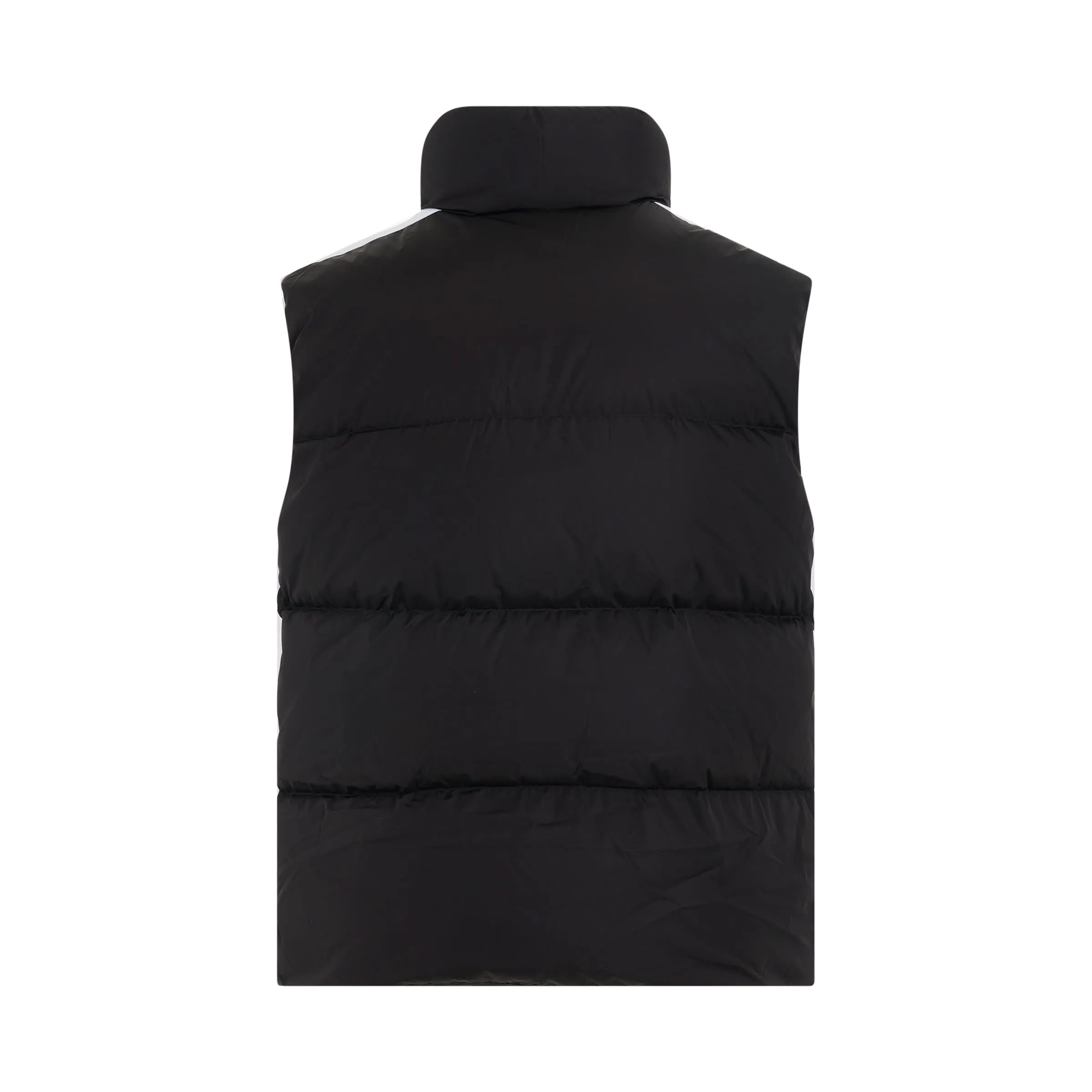 Classic Track Down Vest in Black/White