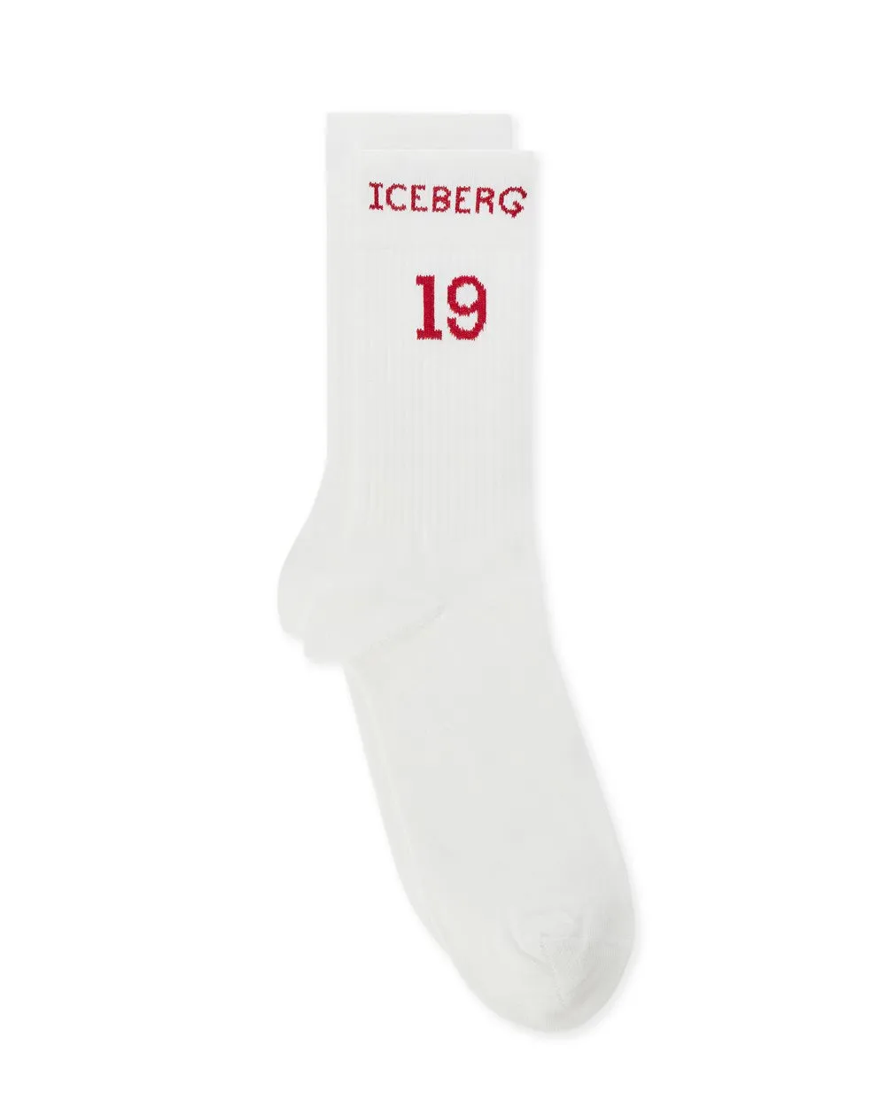 Cotton sock with logo and date 19 and 74 (White) - I24630369531111