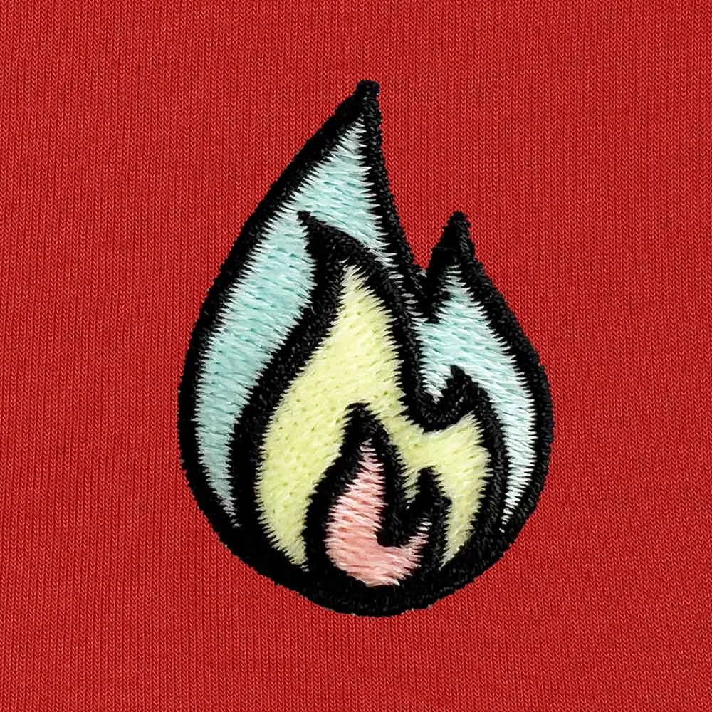 Dalix Fire Zip Hoodie (Glow in the Dark)