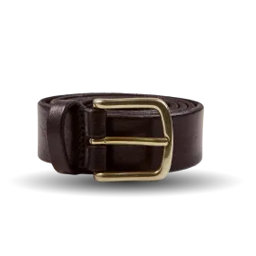 Dark Brown Saddle Leather 30mm Belt