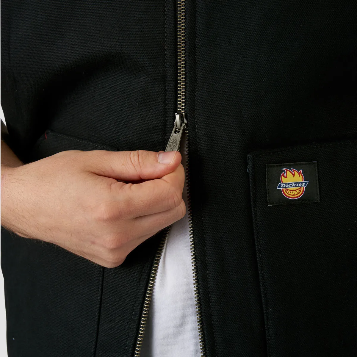 Dickies X Spitfire Vest Jacket Black