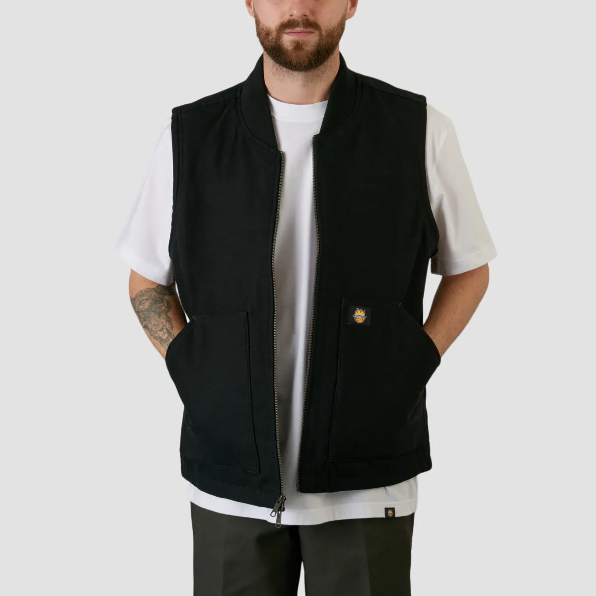 Dickies X Spitfire Vest Jacket Black