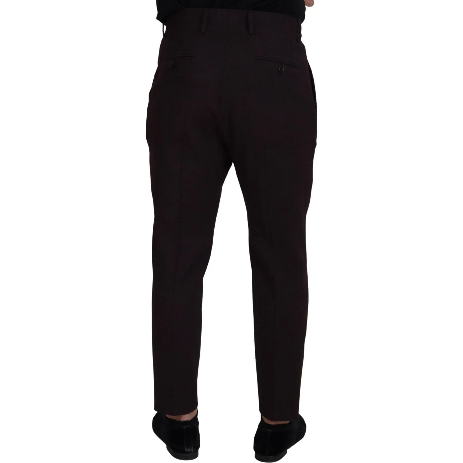 Dolce & Gabbana Elegant Brown Cotton Blend Trousers