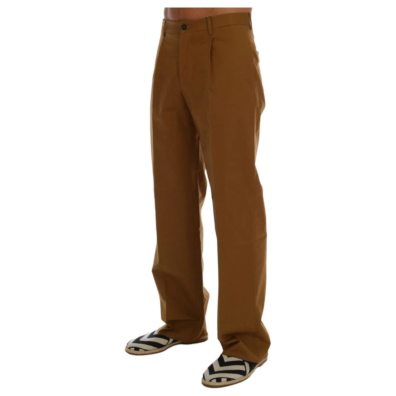 Dolce & Gabbana Elegant Brown Formal Trousers for Men