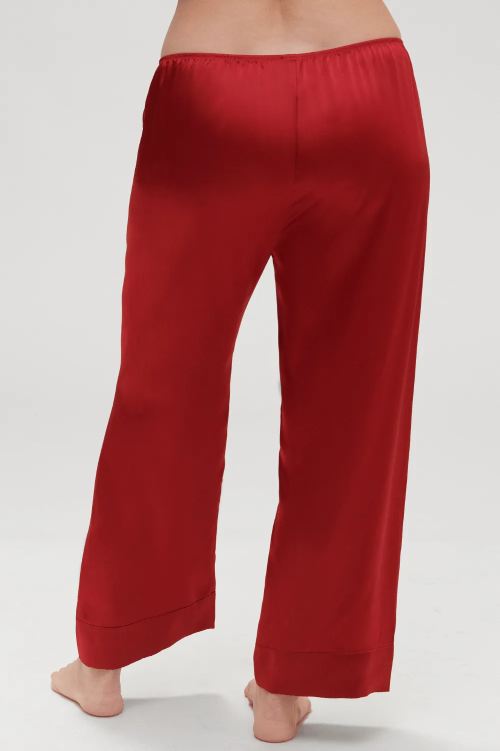 Dream Silk Pants Red