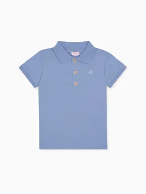 Dusty Blue Camilo Boy Polo Shirt