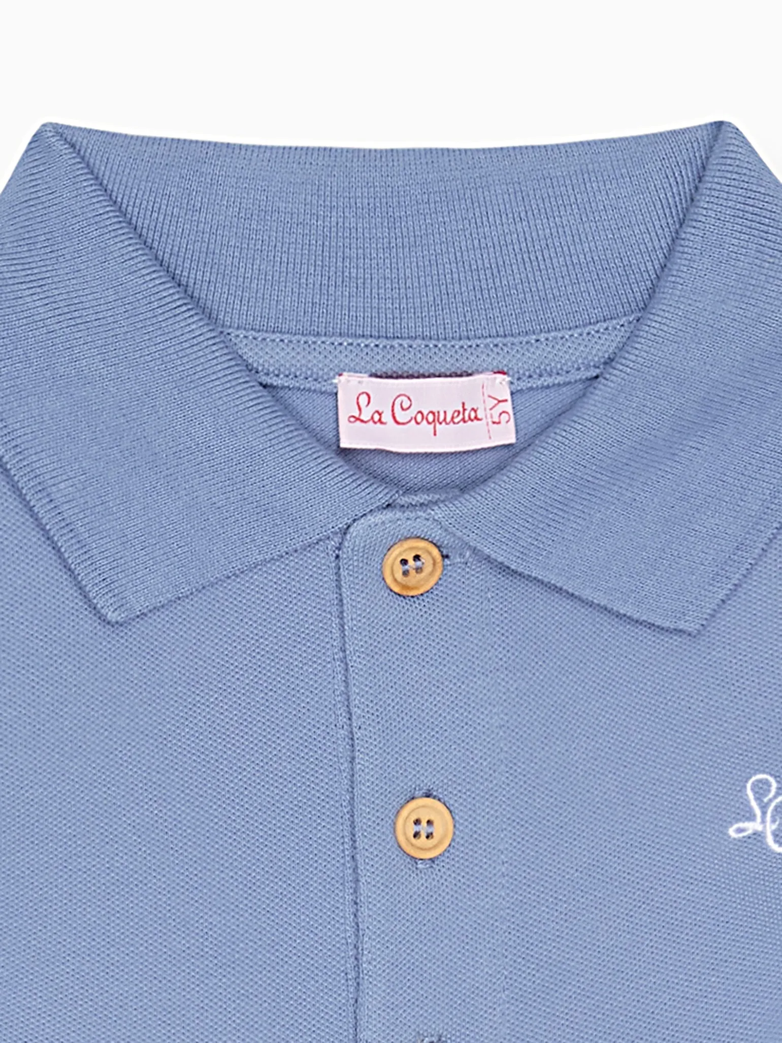 Dusty Blue Camilo Boy Polo Shirt