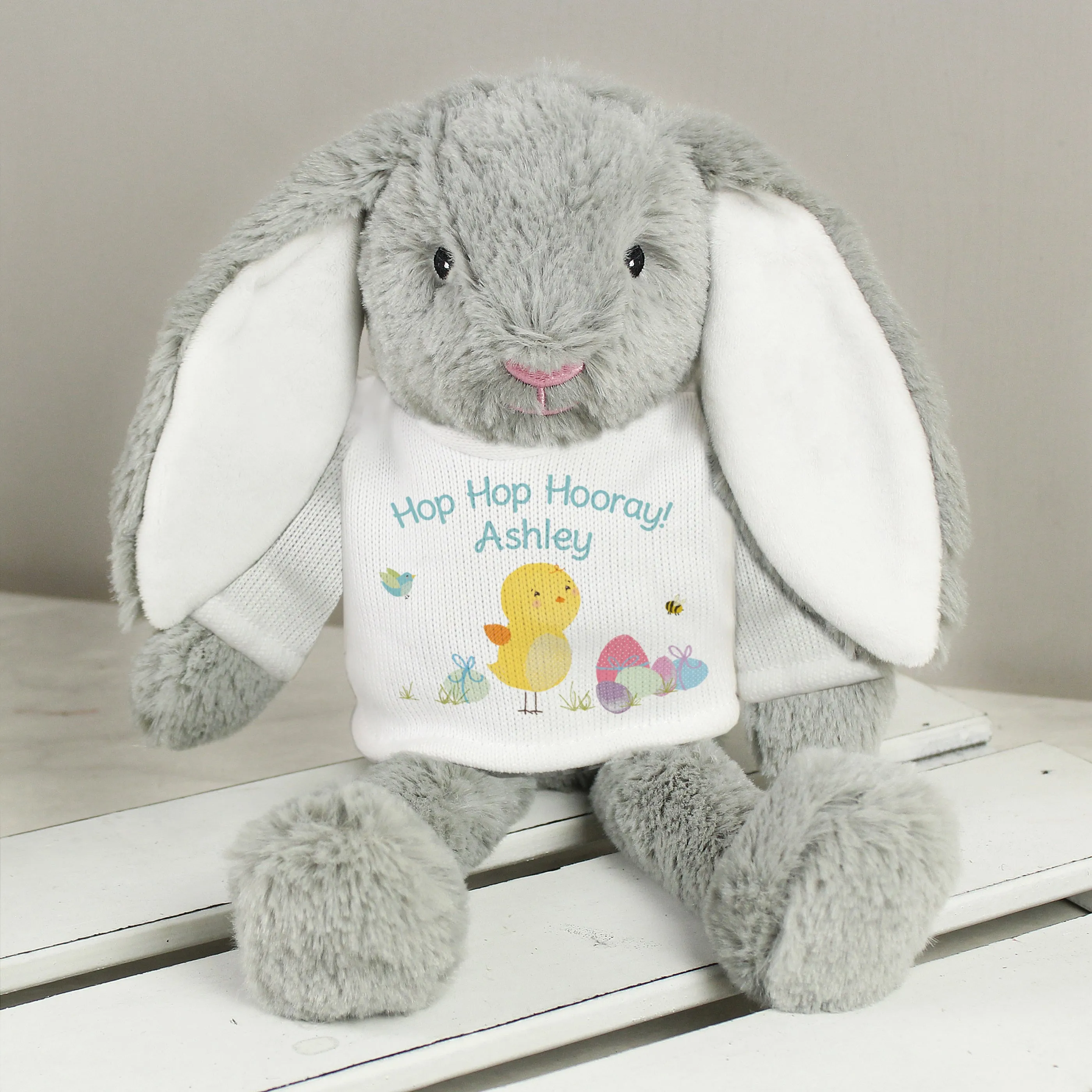 Easter Meadow Bunny Soft Teddy - Personalised