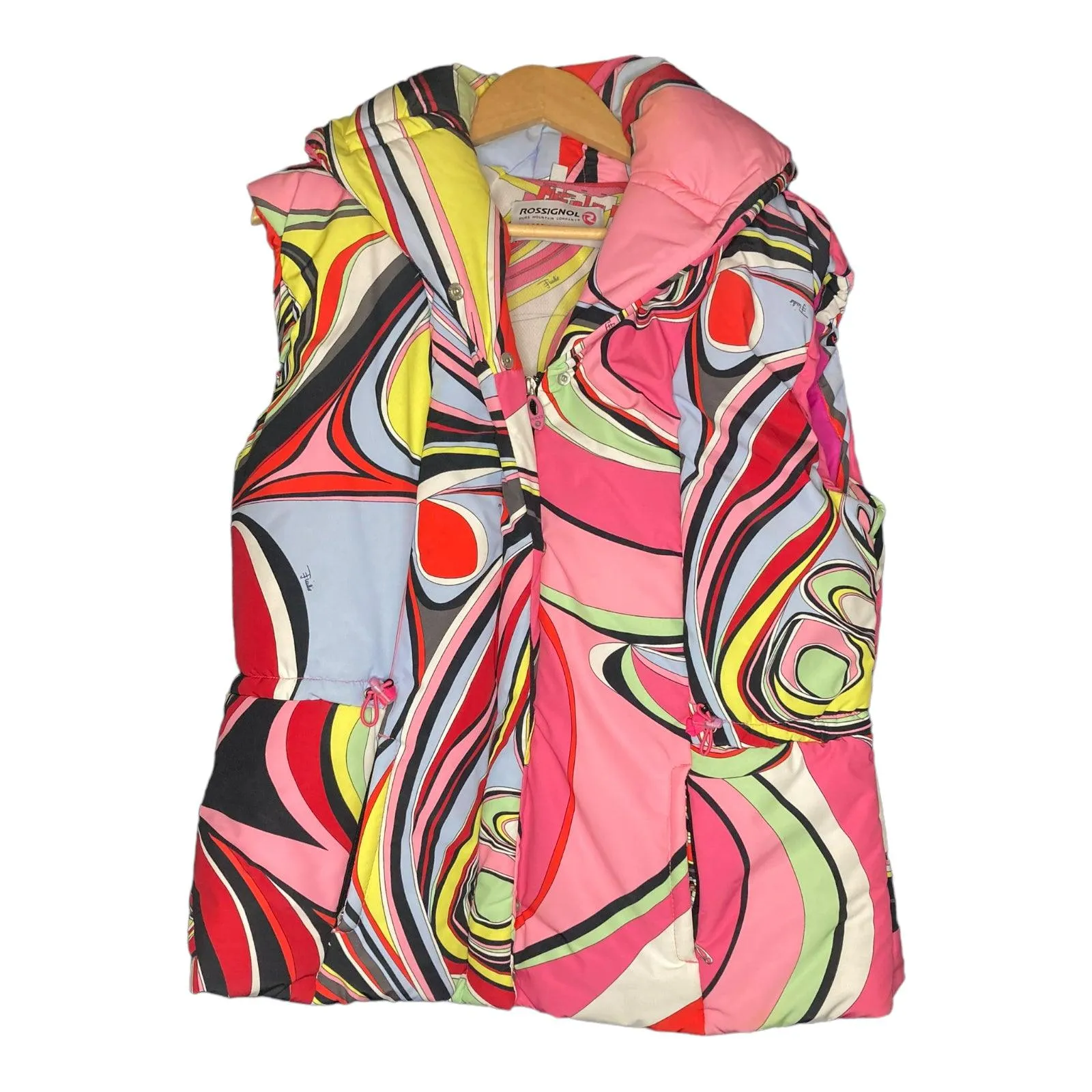 Emilio Pucci X Rossignol Multi-Coloured Sleeveless Gilet UK Size Large