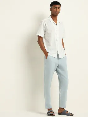 ETA Light Blue Relaxed-Fit Mid-Rise Cotton Chinos