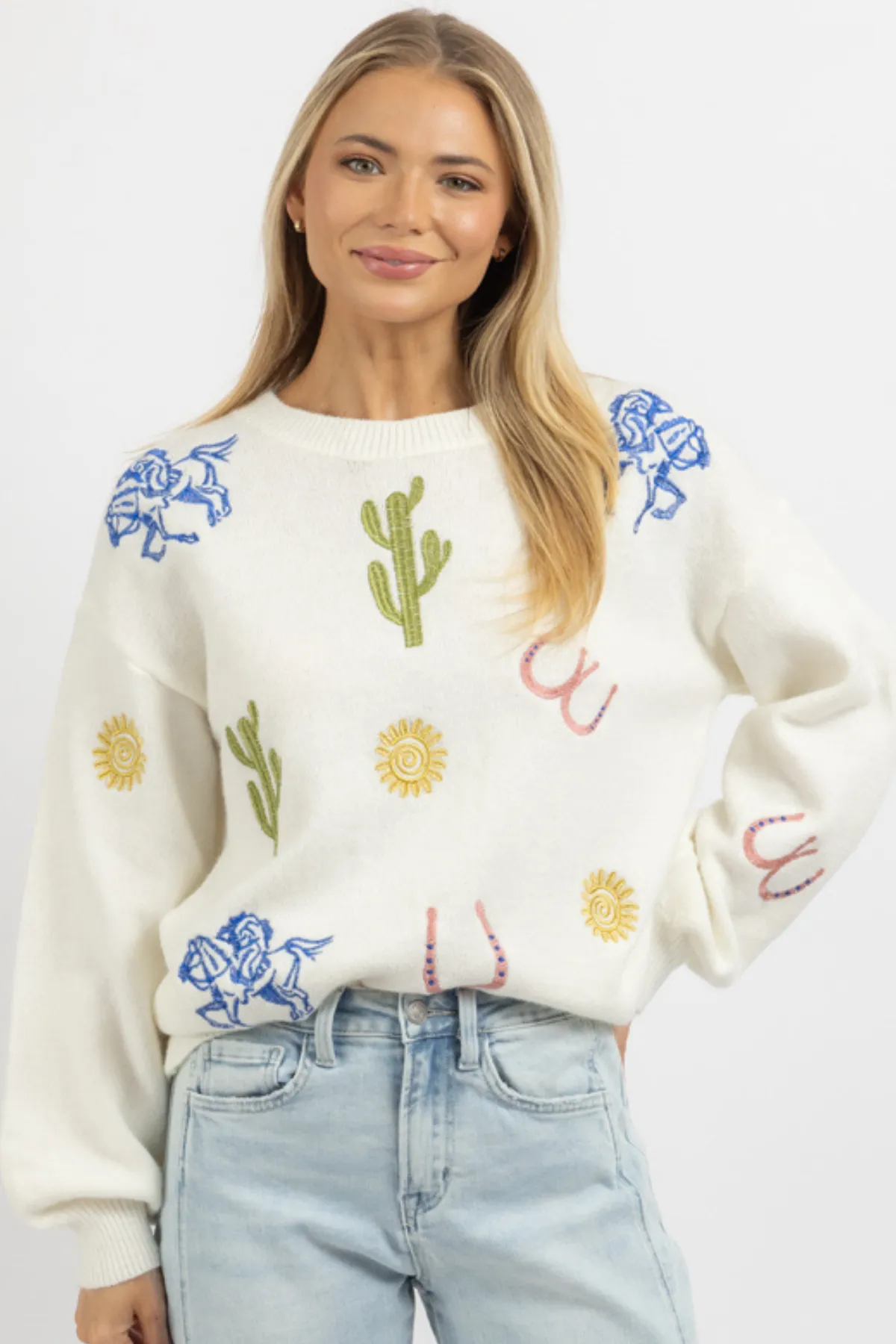 FIRST RODEO STITCH SWEATER