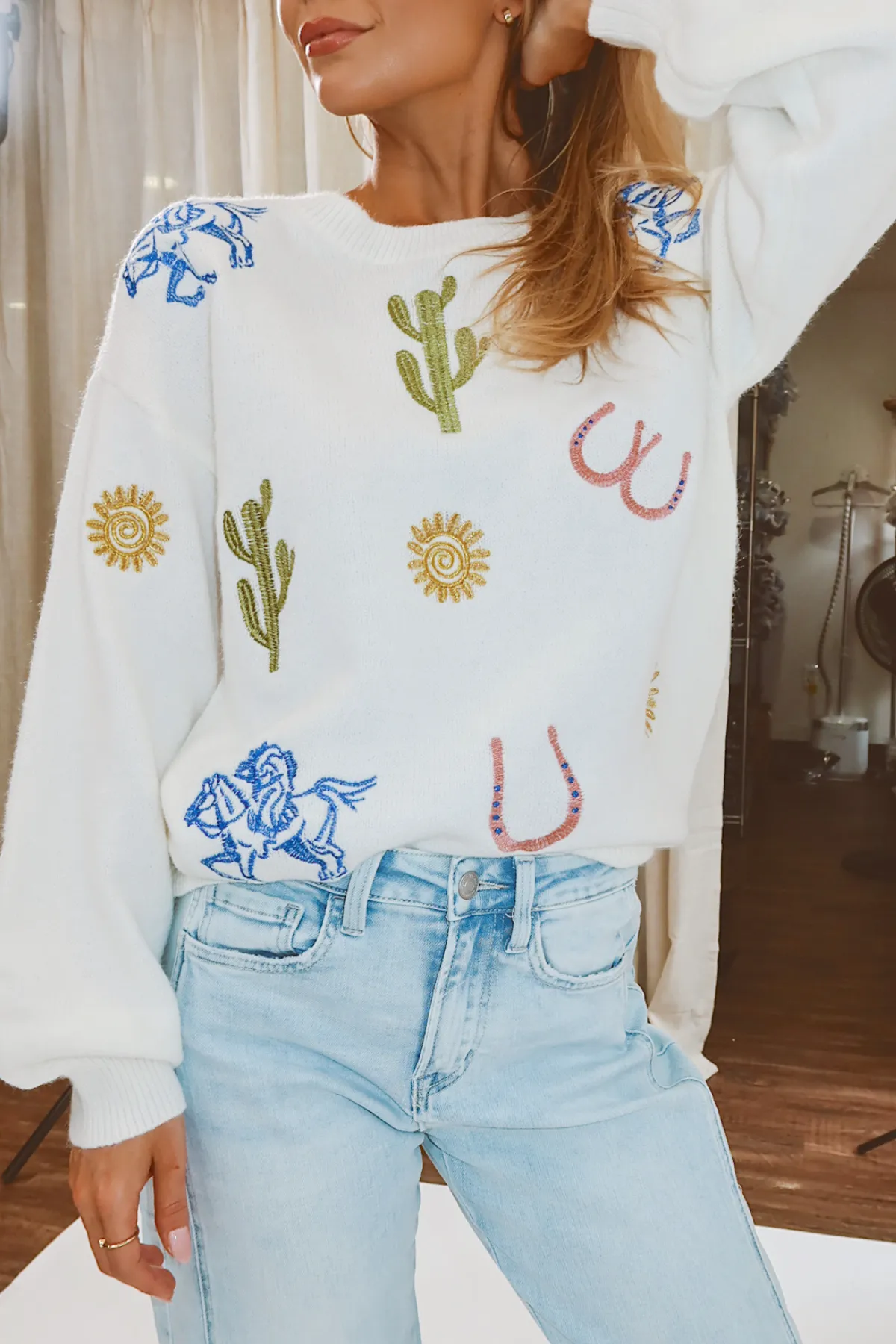 FIRST RODEO STITCH SWEATER