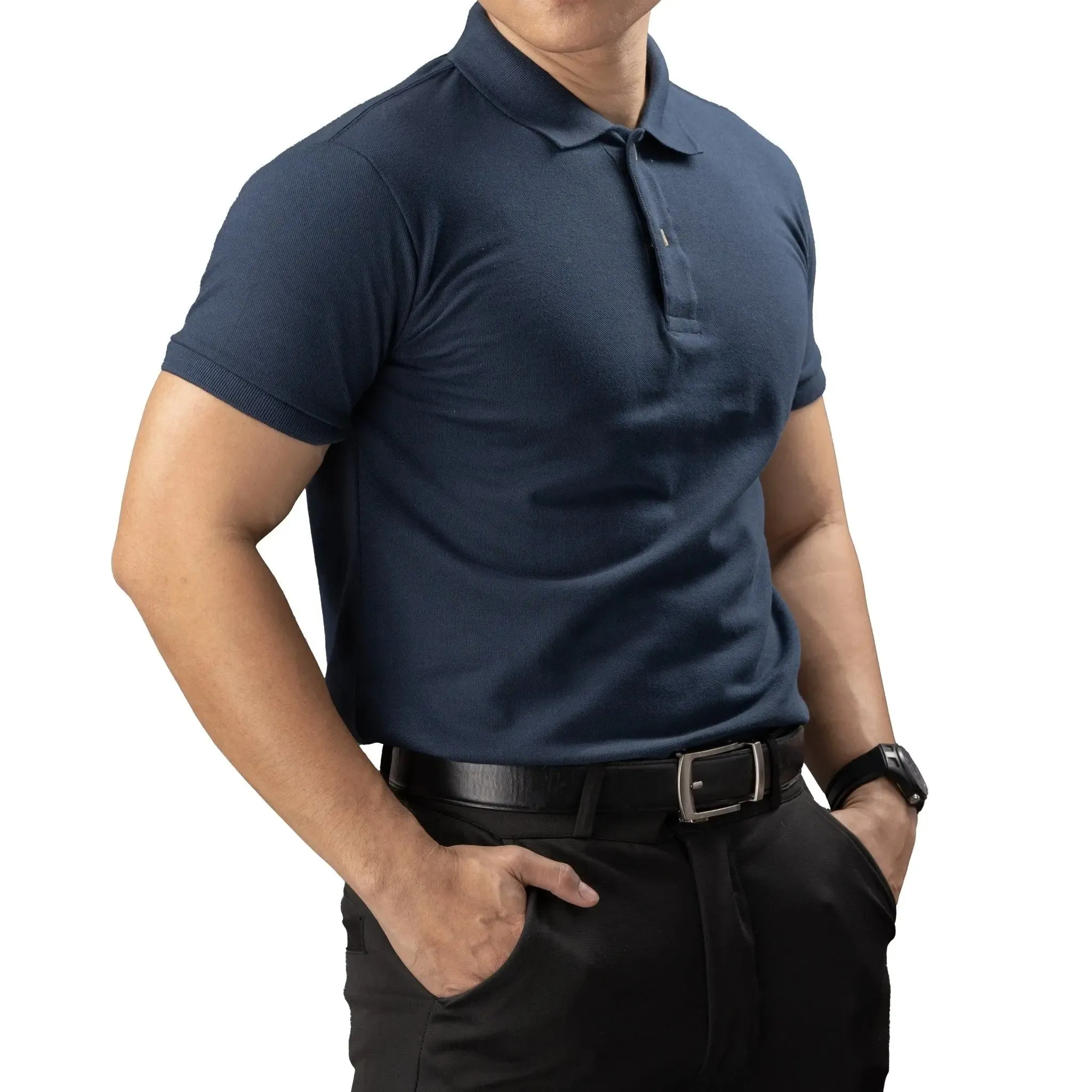 FLEXFIT Series Men's Polo - Navy Blue