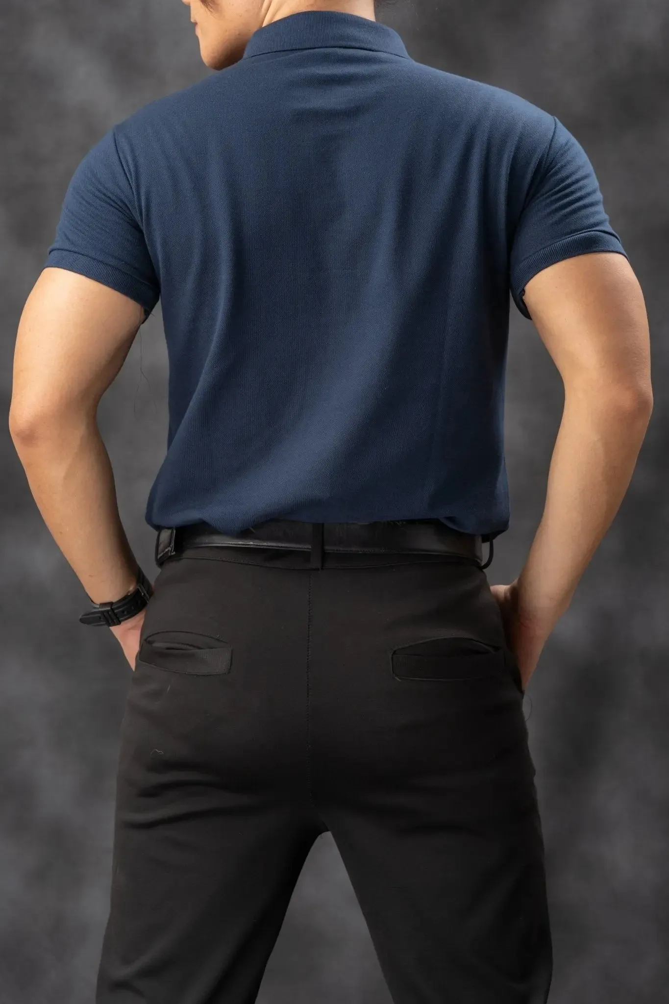 FLEXFIT Series Men's Polo - Navy Blue