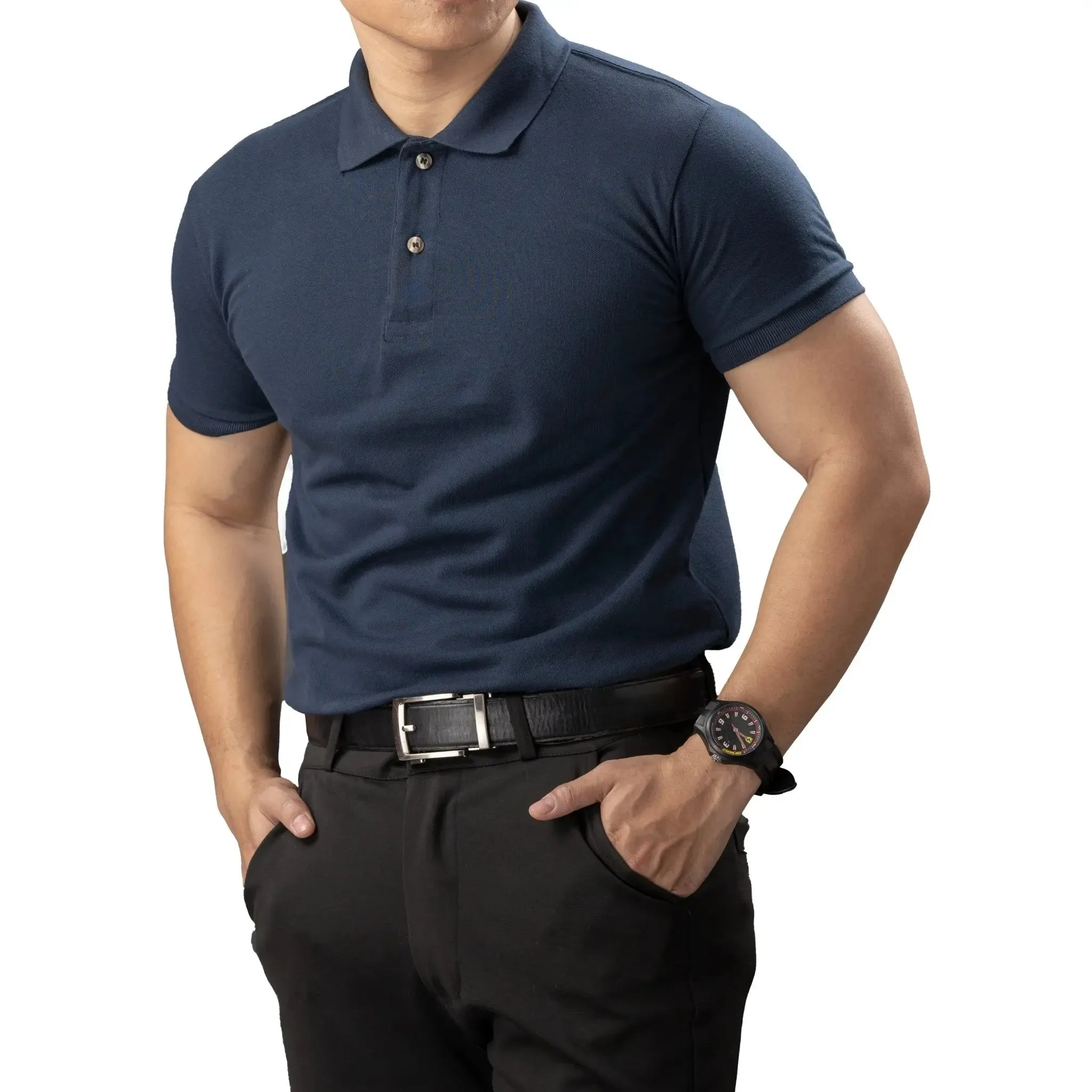 FLEXFIT Series Men's Polo - Navy Blue