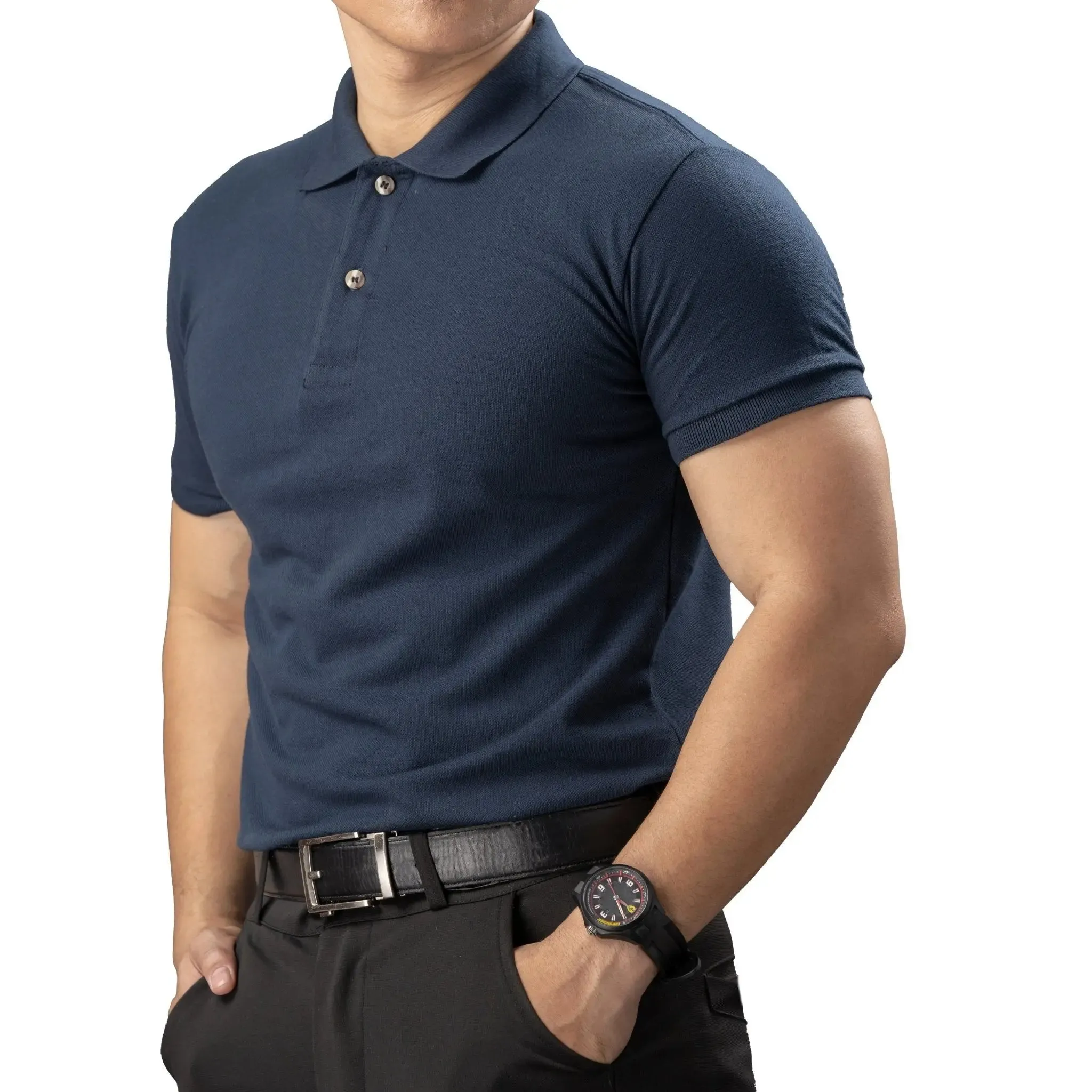 FLEXFIT Series Men's Polo - Navy Blue