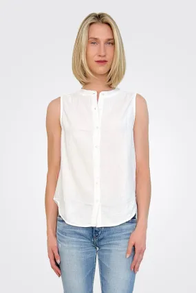 Gauze Button Down - White