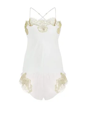 Gina Silk and Lace Camisole Set