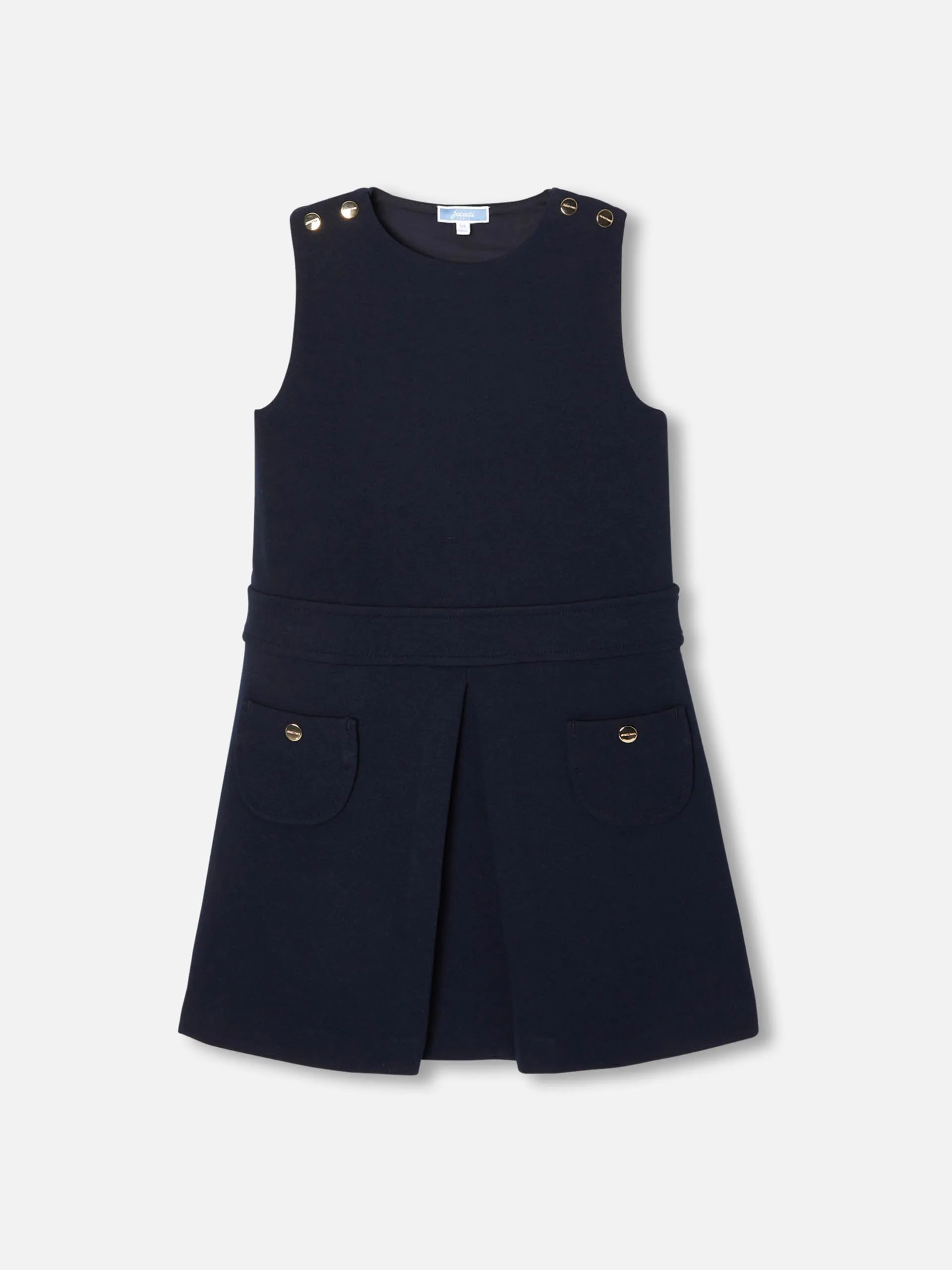 Girl pinafore dress in Navy