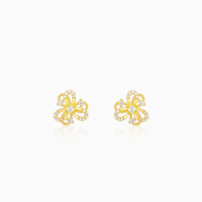 Golden Blóm Earrings