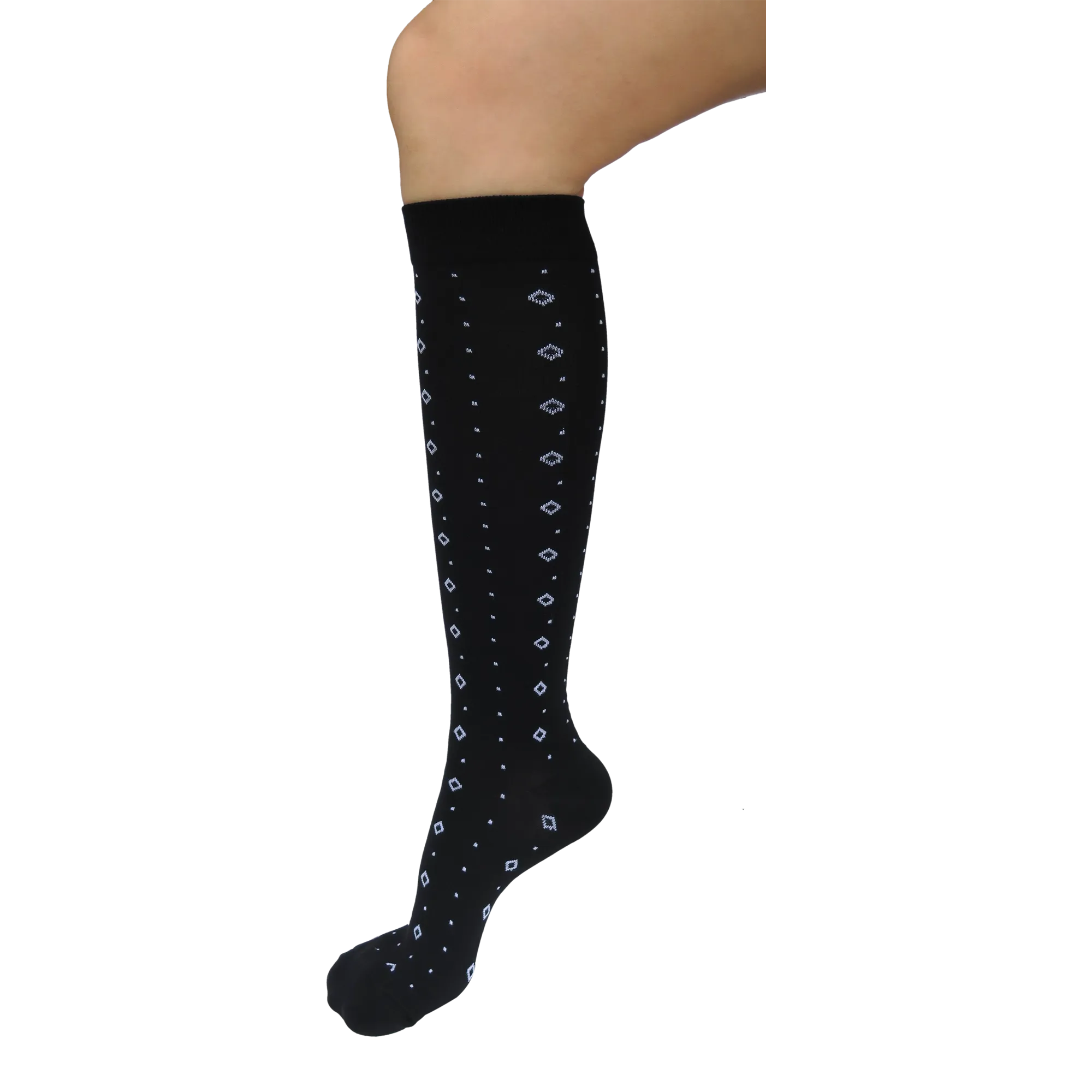 Graduated Compression Socks in Dot Diamond