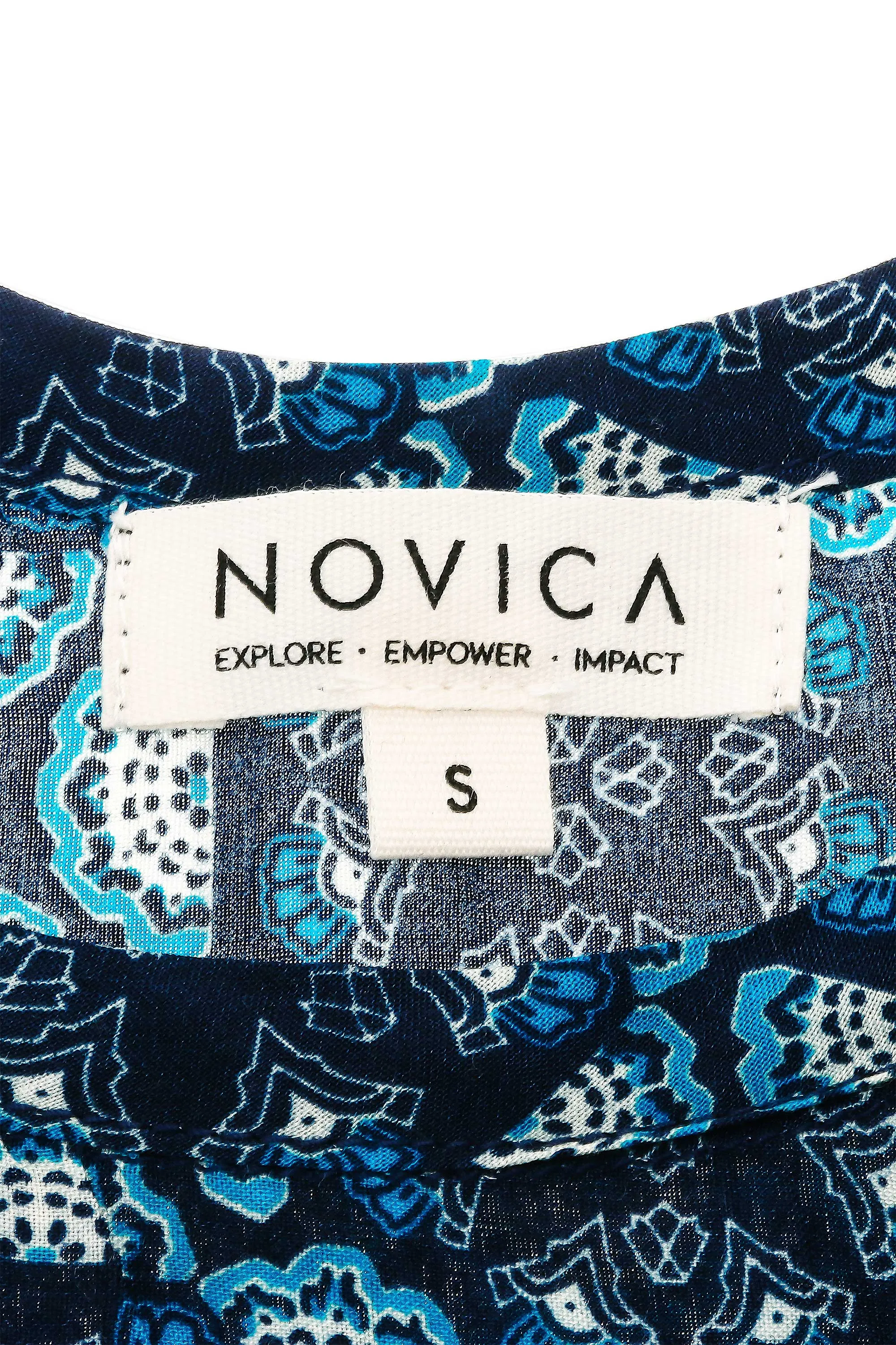 Hand Sewn Geometric Rayon Camisole Top from Thailand - Kaleidoscopic World | NOVICA