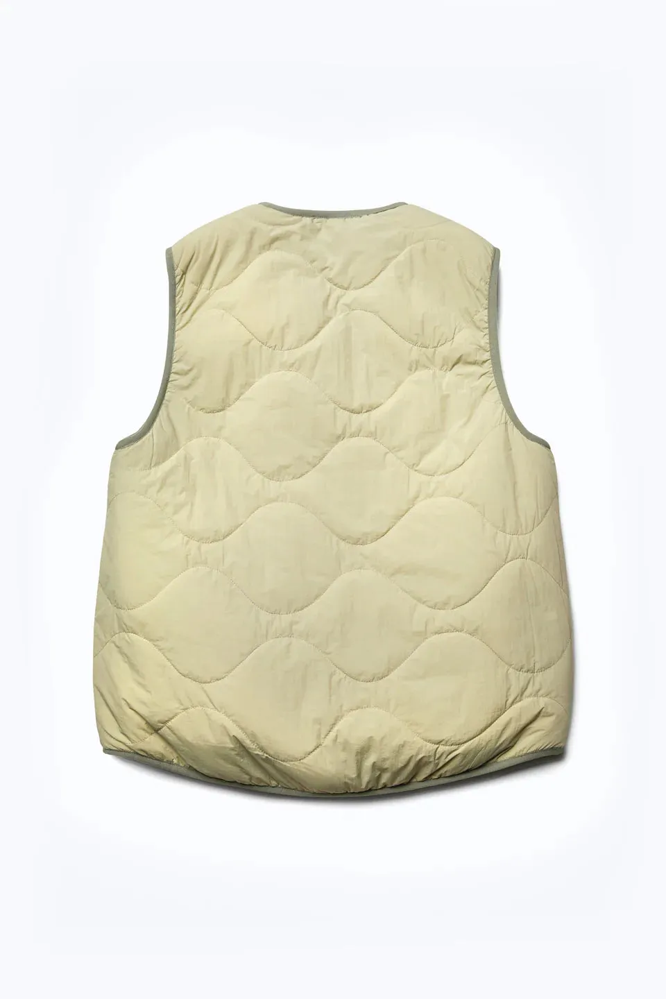 Hearth Shearling Vest - Chartreuse/Sand