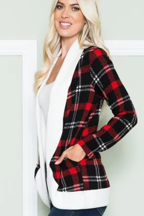 Holiday Plaid Cardigan