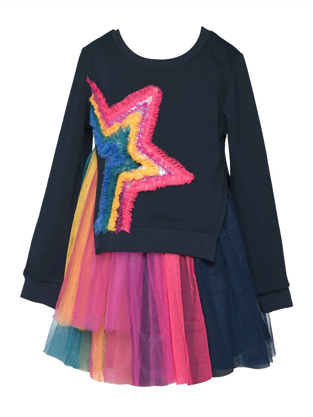 Infant l Toddler l Little Girl’s Rainbow Star Twofer Dress