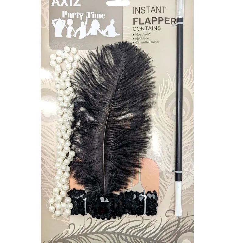 Instant Flapper Accessory Set - Black