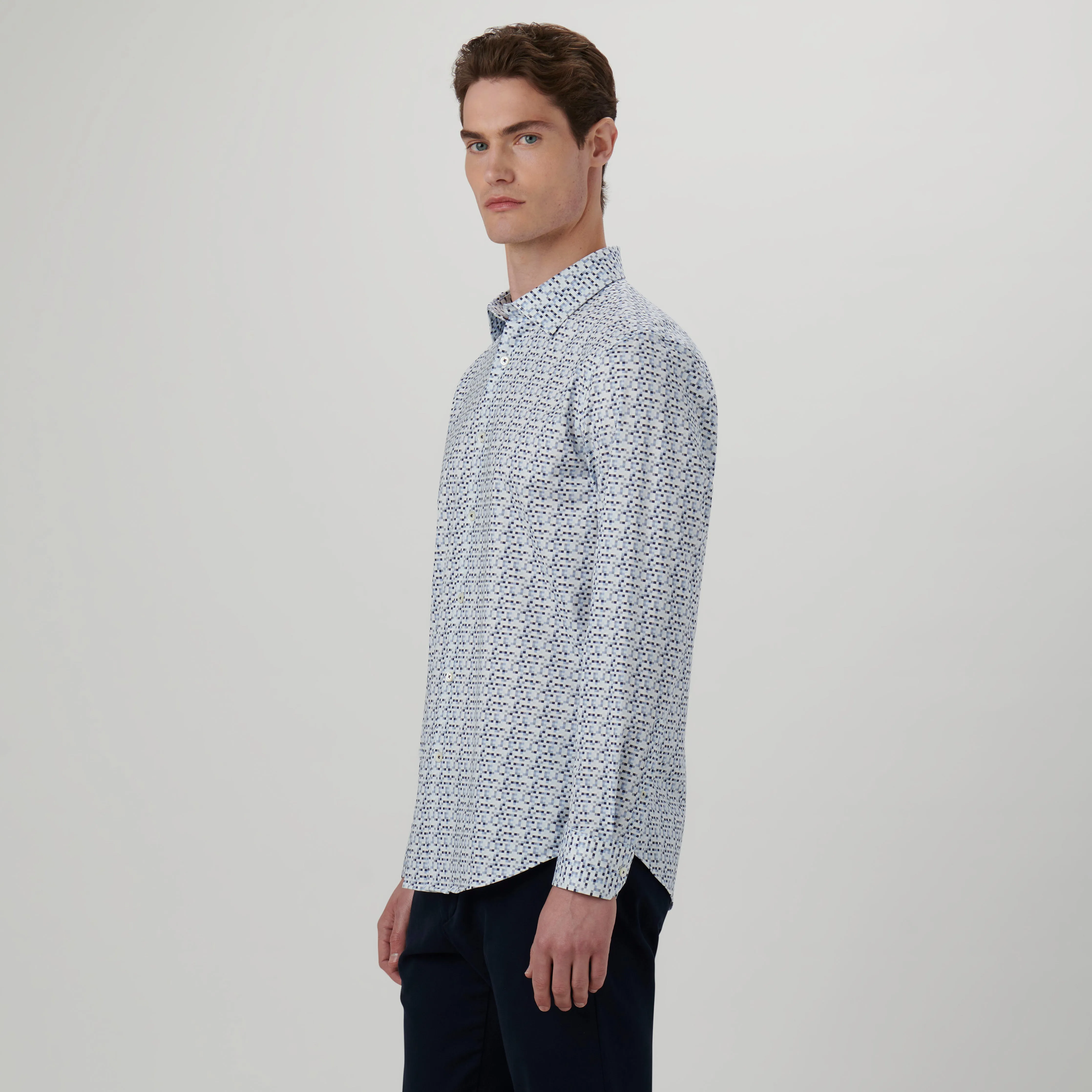 James Pixel Print OoohCotton Shirt