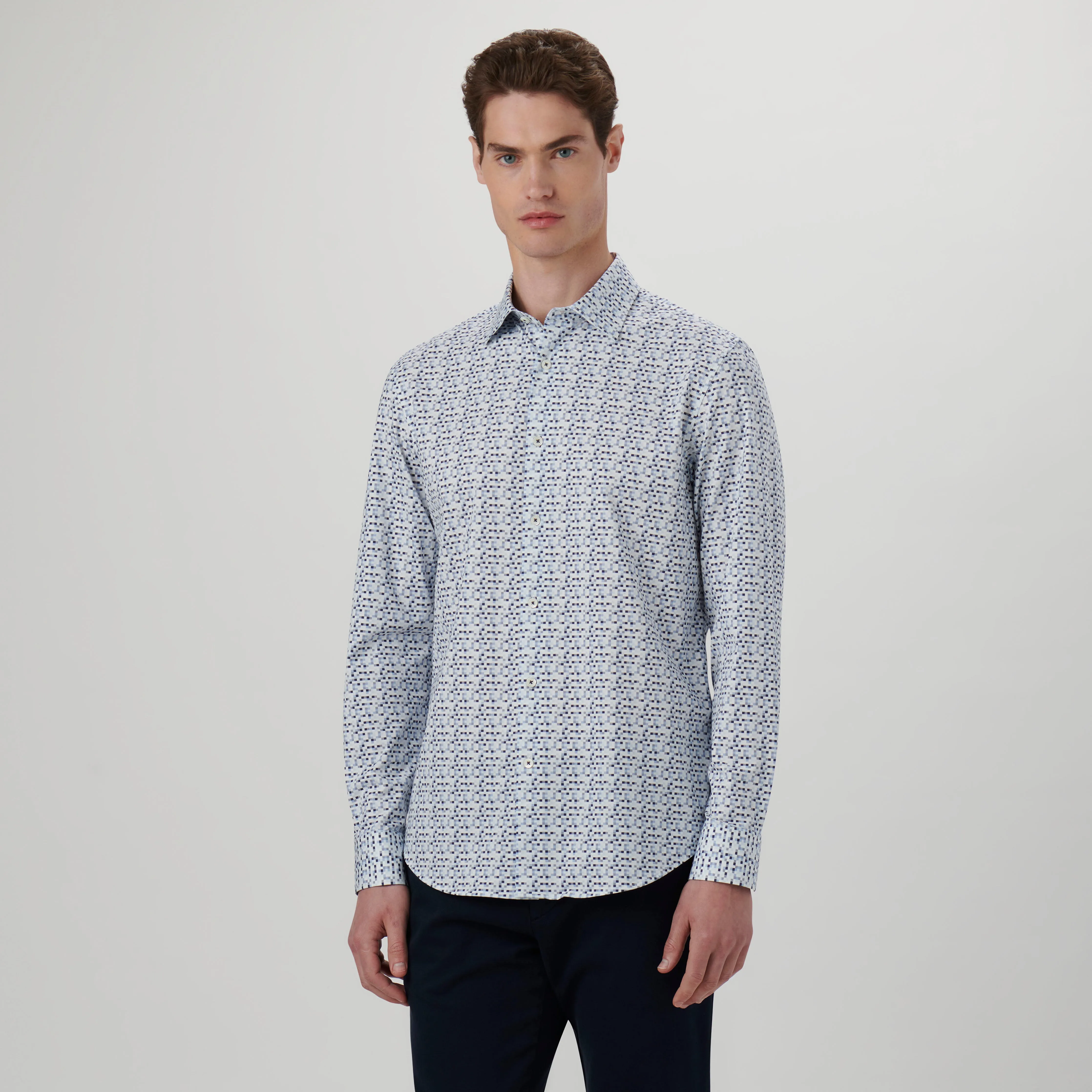 James Pixel Print OoohCotton Shirt