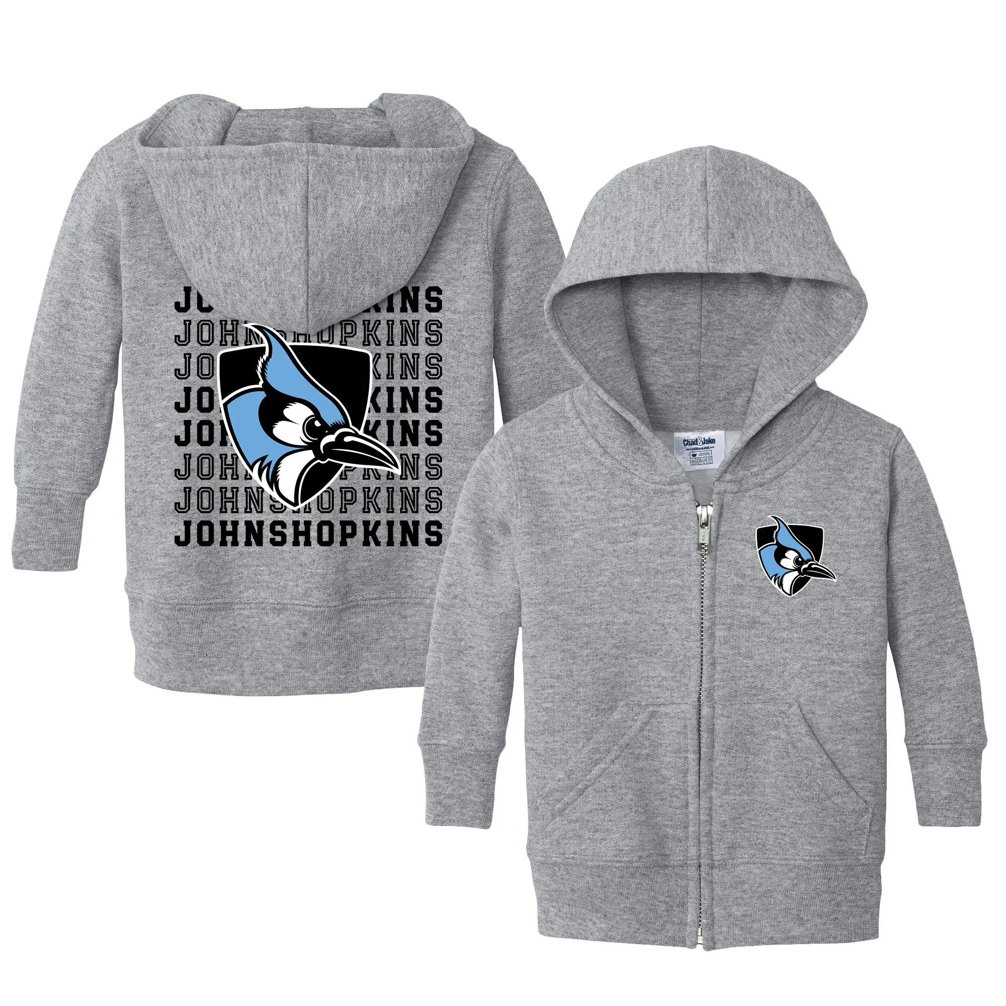 Johns Hopkins Blue Jays Retro Infant Full-Zip Sweatshirt